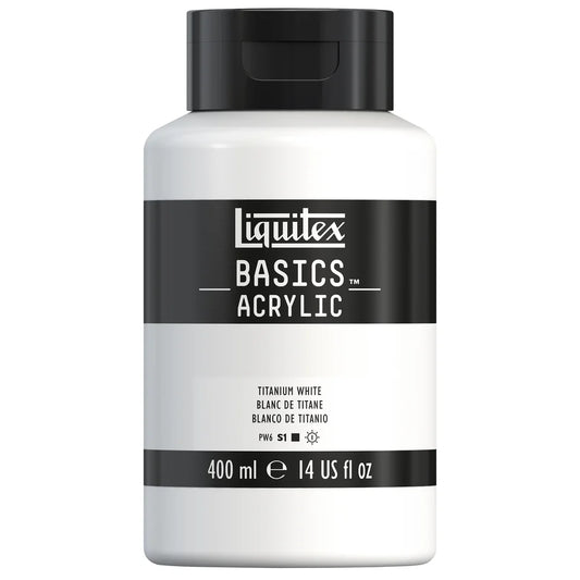 Liquitex Basics Acrylic 400mL - Titanium White