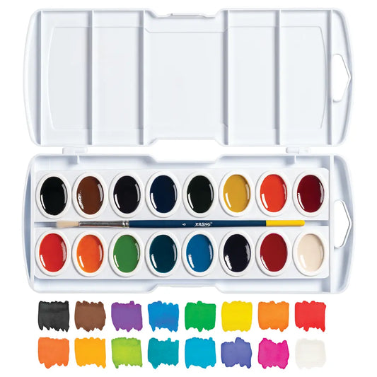 Prang Oval Pan Watercolor Set - 16 Colors